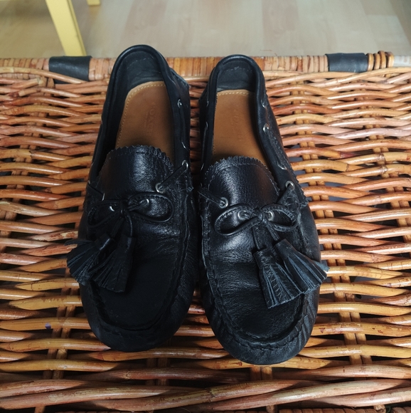 Coach Black Loafers with Tassel - Picture 2 of 6
